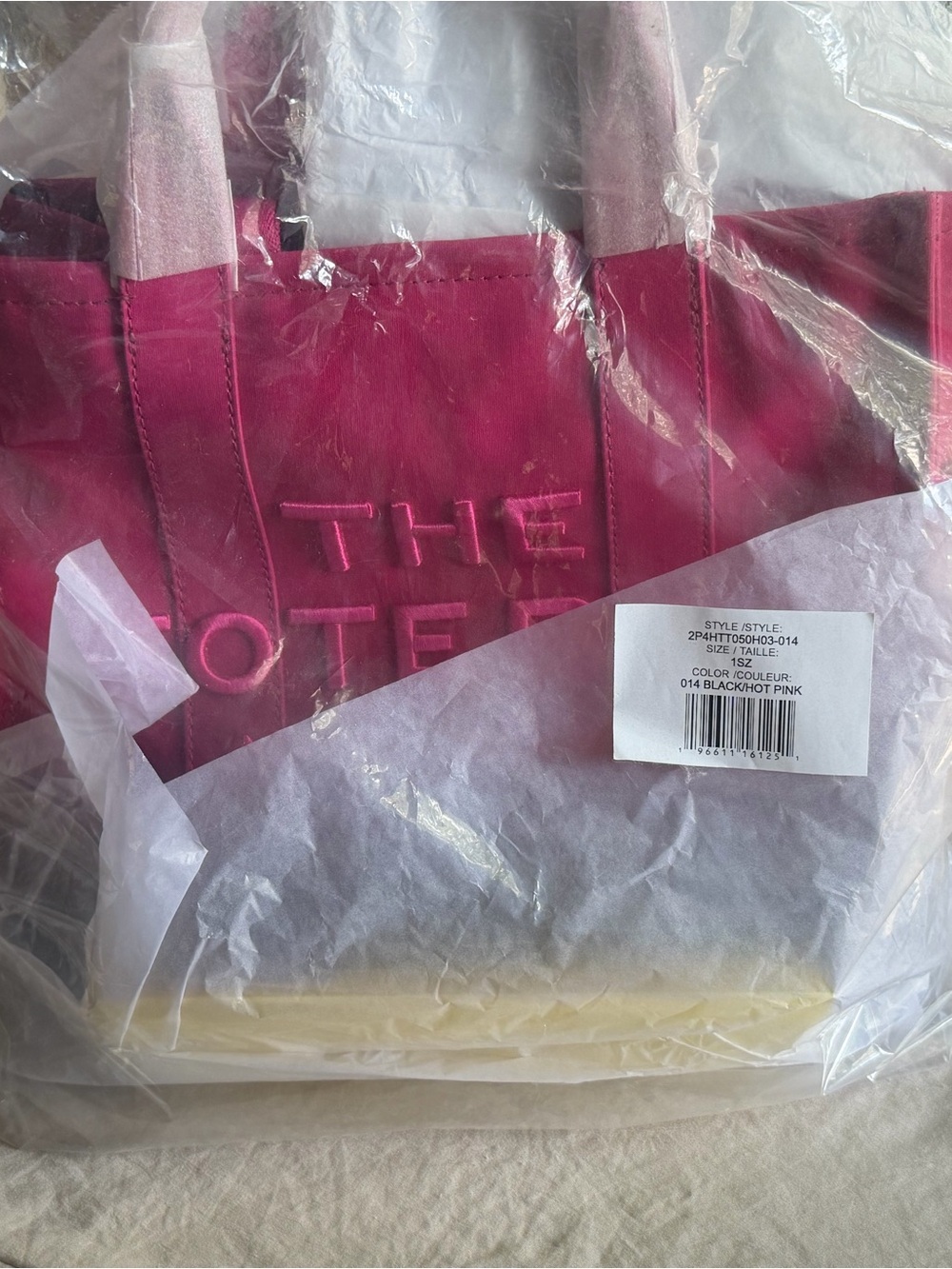 Marc Jacobs Pink to Black Ombre 'The Tote Bag' Canvas Tote NWT!!! - Picture 2 of 4